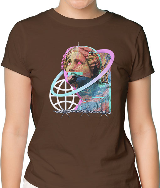 Дамска тениска с щампа Цветно лято F13033 - TShirtArtShop.com