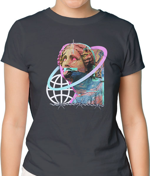 Дамска тениска с щампа Цветно лято F13033 - TShirtArtShop.com