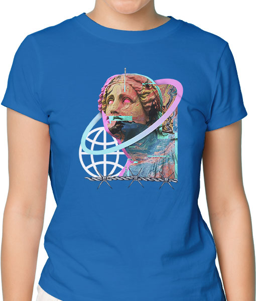 Дамска тениска с щампа Цветно лято F13033 - TShirtArtShop.com