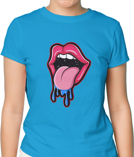 Дамска тениска с щампа Цветно лято F13037 - TShirtArtShop.com