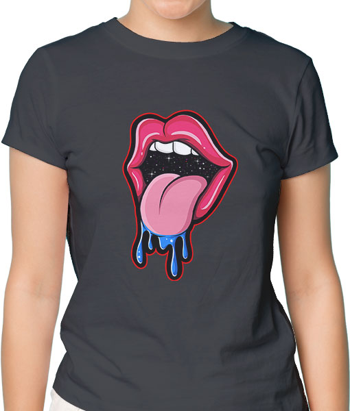 Дамска тениска с щампа Цветно лято F13037 - TShirtArtShop.com