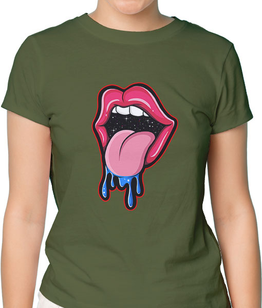 Дамска тениска с щампа Цветно лято F13037 - TShirtArtShop.com