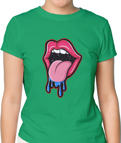 Дамска тениска с щампа Цветно лято F13037 - TShirtArtShop.com
