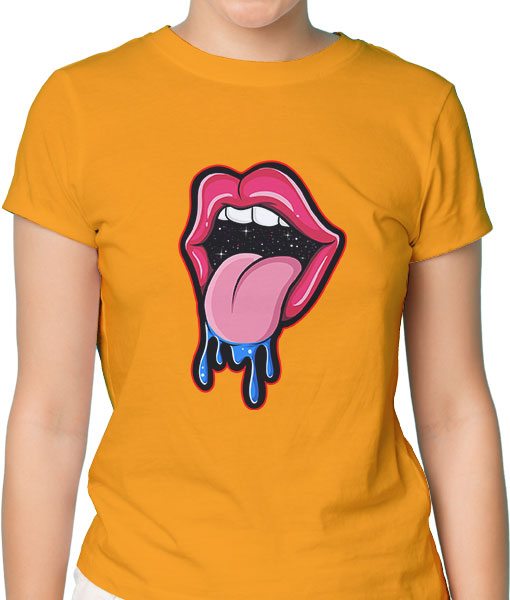 Дамска тениска с щампа Цветно лято F13037 - TShirtArtShop.com