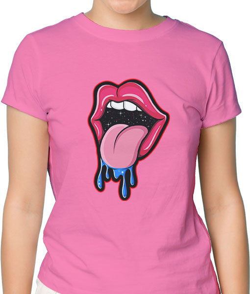 Дамска тениска с щампа Цветно лято F13037 - TShirtArtShop.com
