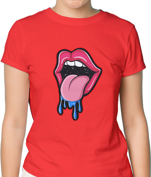 Дамска тениска с щампа Цветно лято F13037 - TShirtArtShop.com