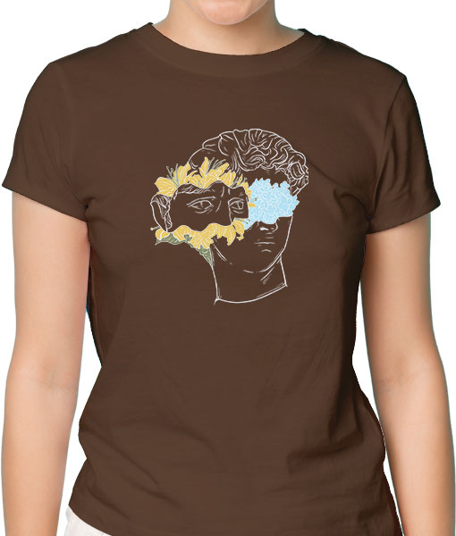 Дамска тениска с щампа Цветно лято F1303 - TShirtArtShop.com