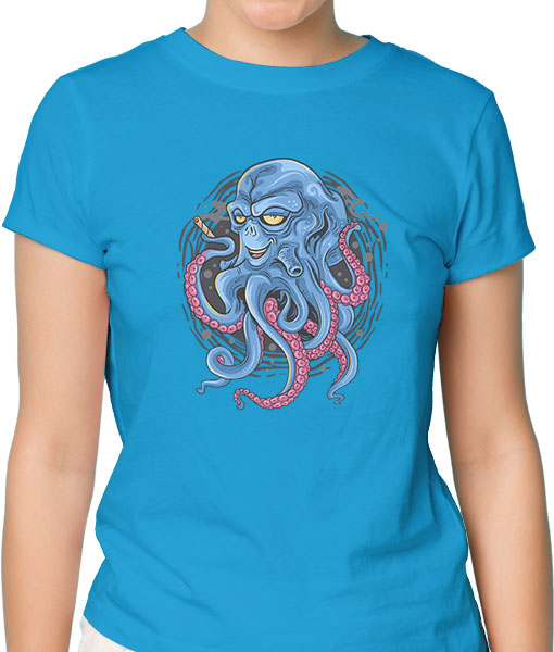 Дамска тениска с щампа Цветно лято F15032 - TShirtArtShop.com