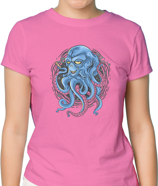 Дамска тениска с щампа Цветно лято F15032 - TShirtArtShop.com