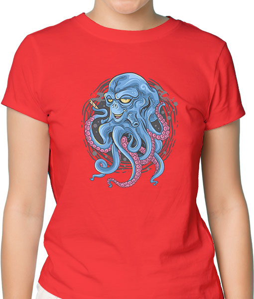 Дамска тениска с щампа Цветно лято F15032 - TShirtArtShop.com
