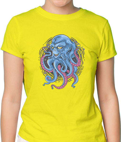 Дамска тениска с щампа Цветно лято F15032 - TShirtArtShop.com