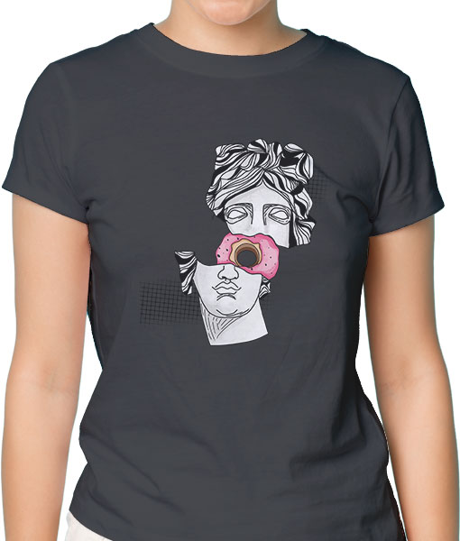 Дамска тениска с щампа Цветно лято F15033 - TShirtArtShop.com
