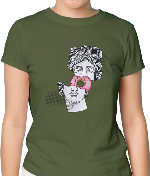 Дамска тениска с щампа Цветно лято F15033 - TShirtArtShop.com