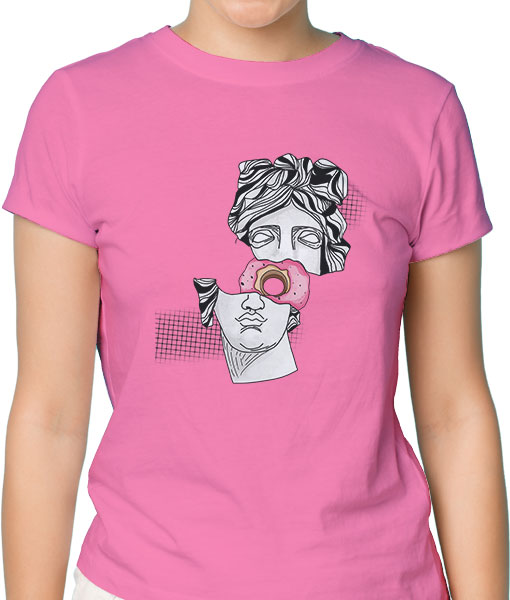 Дамска тениска с щампа Цветно лято F15033 - TShirtArtShop.com