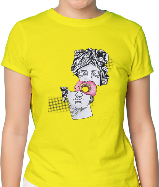 Дамска тениска с щампа Цветно лято F15033 - TShirtArtShop.com