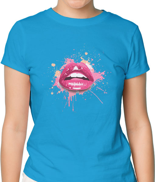 Дамска тениска с щампа Цветно лято F16033 - TShirtArtShop.com