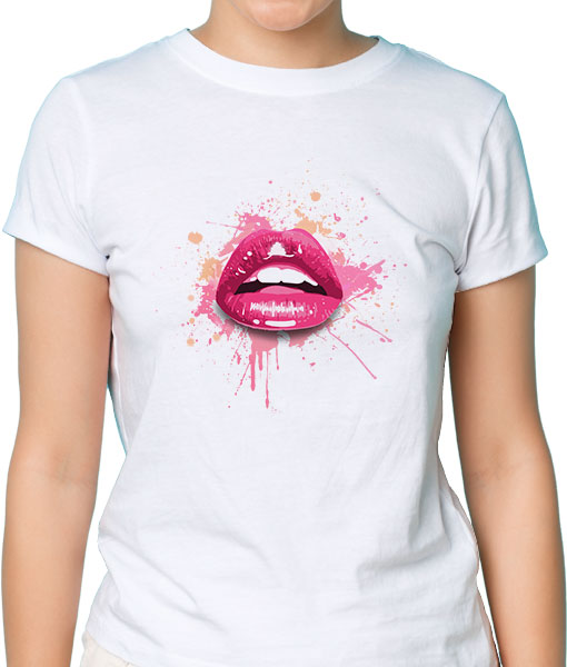 Дамска тениска с щампа Цветно лято F16033 - TShirtArtShop.com