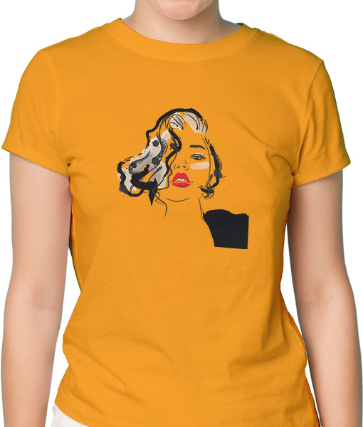 Дамска тениска с щампа Цветно лято F18034 - TShirtArtShop.com