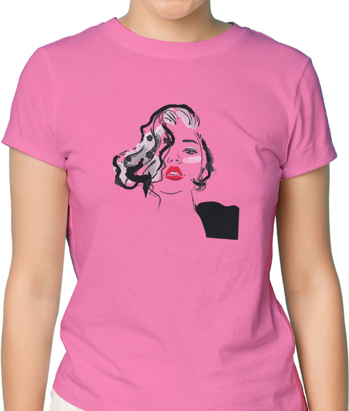 Дамска тениска с щампа Цветно лято F18034 - TShirtArtShop.com