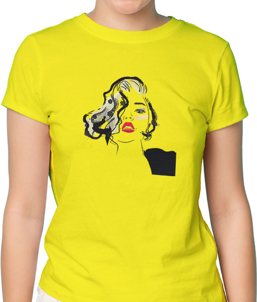 Дамска тениска с щампа Цветно лято F18034 - TShirtArtShop.com
