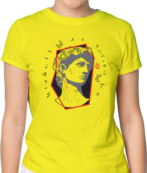 Дамска тениска с щампа Цветно лято Byzantium1 - TShirtArtShop.com