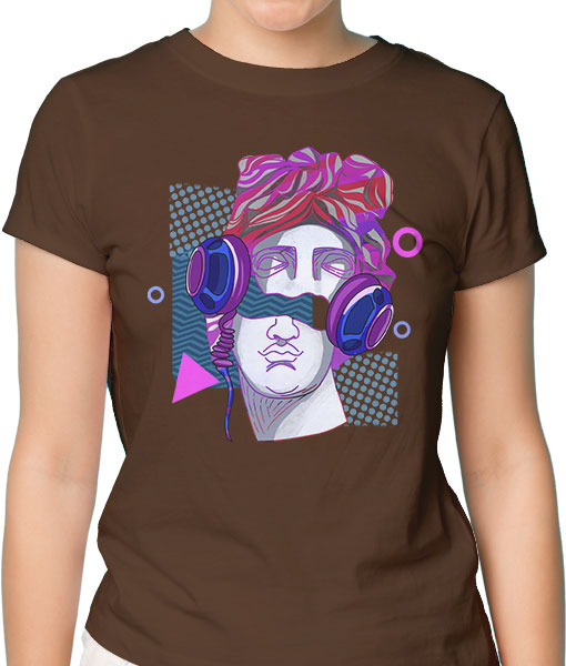 Дамска тениска с щампа Цветно лято ByzantiumDJ - TShirtArtShop.com
