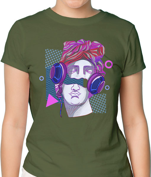 Дамска тениска с щампа Цветно лято ByzantiumDJ - TShirtArtShop.com