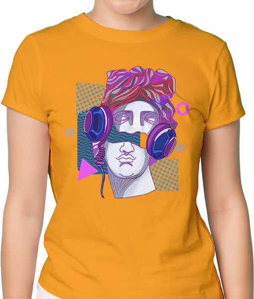 Дамска тениска с щампа Цветно лято ByzantiumDJ - TShirtArtShop.com