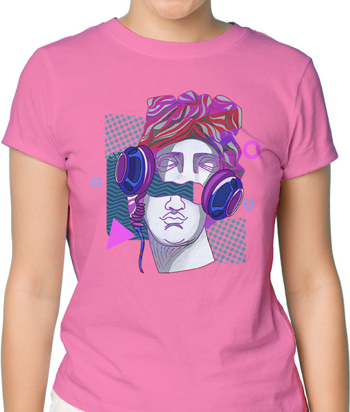 Дамска тениска с щампа Цветно лято ByzantiumDJ - TShirtArtShop.com