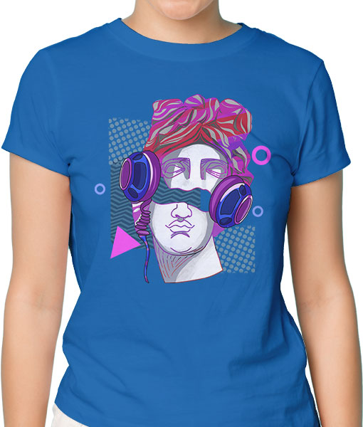 Дамска тениска с щампа Цветно лято ByzantiumDJ - TShirtArtShop.com