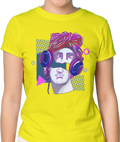 Дамска тениска с щампа Цветно лято ByzantiumDJ - TShirtArtShop.com