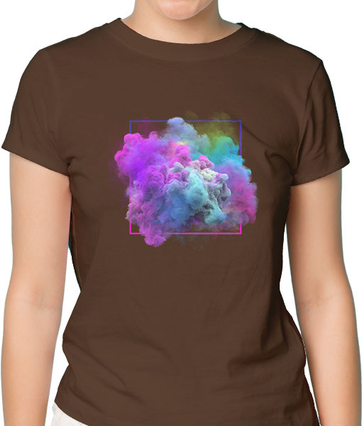 Дамска тениска с щампа Цветно лято Color1 - TShirtArtShop.com