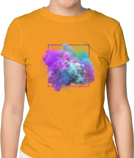 Дамска тениска с щампа Цветно лято Color1 - TShirtArtShop.com