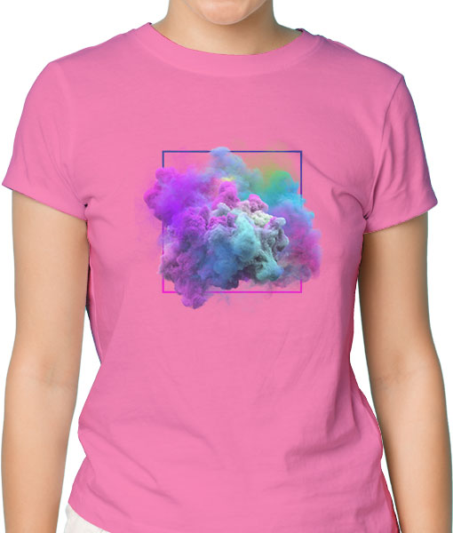 Дамска тениска с щампа Цветно лято Color1 - TShirtArtShop.com