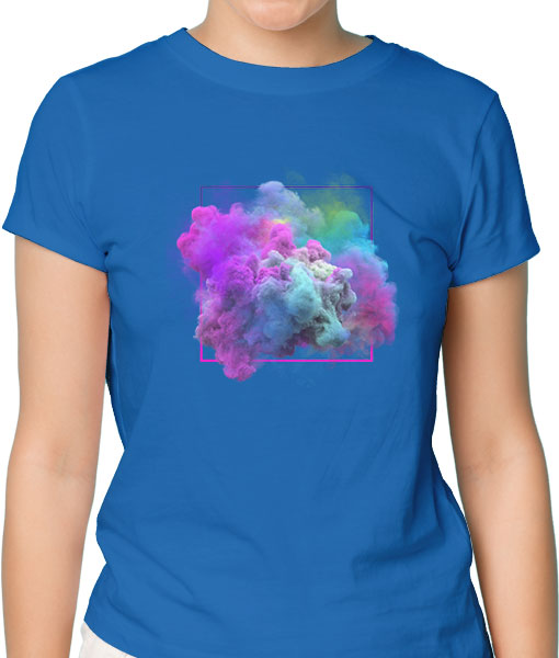 Дамска тениска с щампа Цветно лято Color1 - TShirtArtShop.com