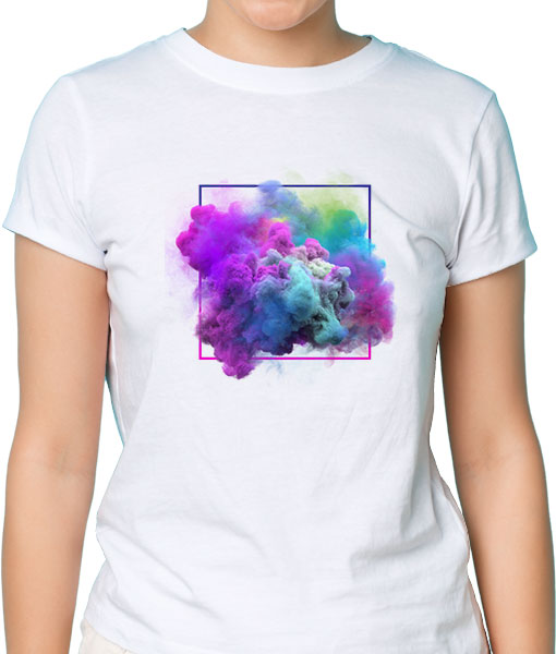 Дамска тениска с щампа Цветно лято Color1 - TShirtArtShop.com