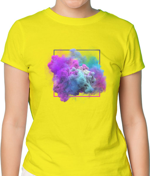 Дамска тениска с щампа Цветно лято Color1 - TShirtArtShop.com