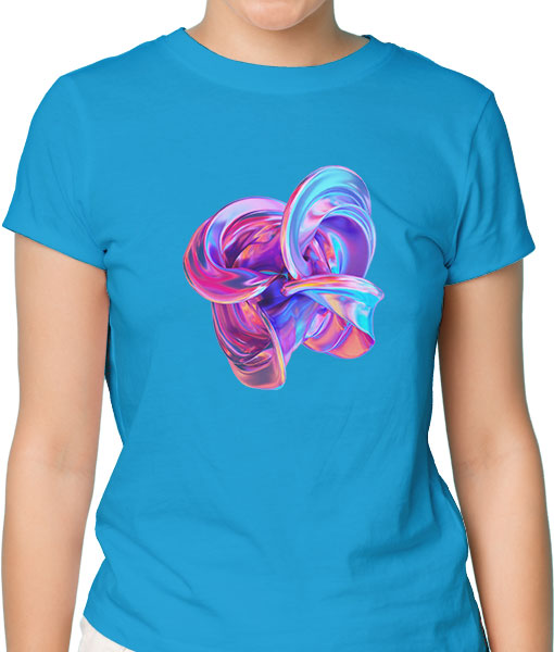 Дамска тениска с щампа Цветно лято Color4 - TShirtArtShop.com