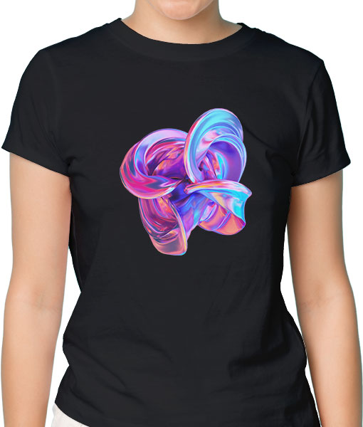 Дамска тениска с щампа Цветно лято Color4 - TShirtArtShop.com