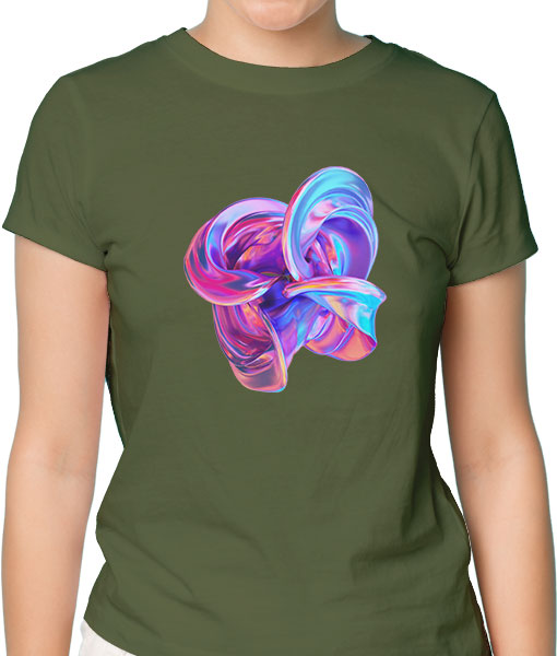 Дамска тениска с щампа Цветно лято Color4 - TShirtArtShop.com