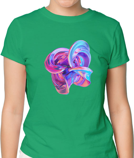Дамска тениска с щампа Цветно лято Color4 - TShirtArtShop.com