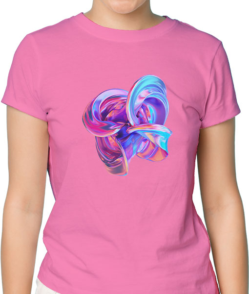 Дамска тениска с щампа Цветно лято Color4 - TShirtArtShop.com