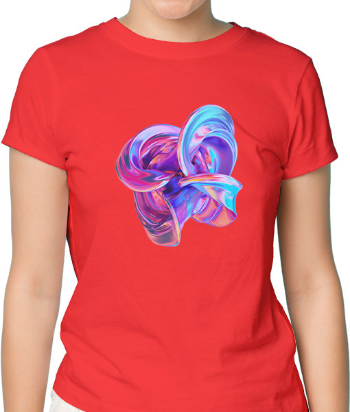 Дамска тениска с щампа Цветно лято Color4 - TShirtArtShop.com