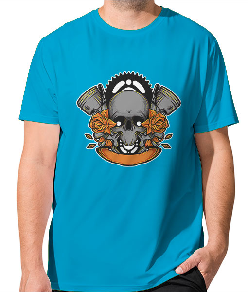 Мъжка тениска Цветно лято череп - TShirtArtShop.com