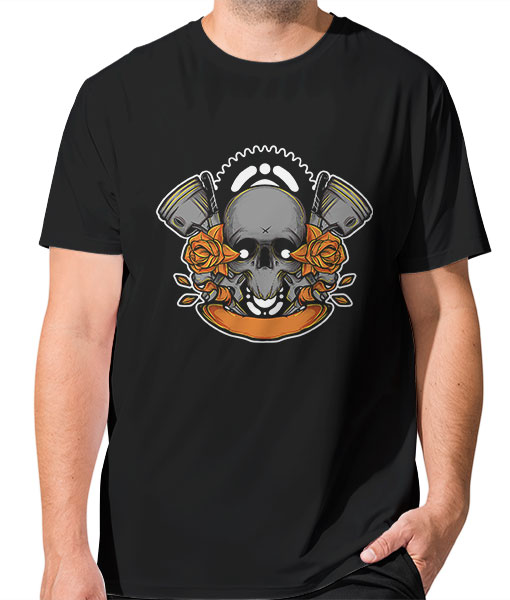 Мъжка тениска Цветно лято череп - TShirtArtShop.com