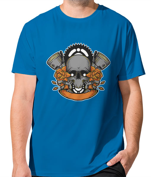 Мъжка тениска Цветно лято череп - TShirtArtShop.com