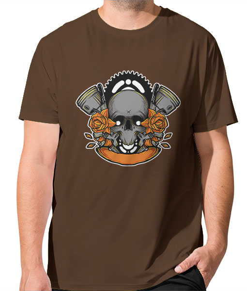 Мъжка тениска Цветно лято череп - TShirtArtShop.com