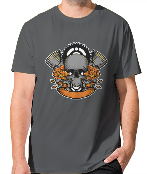 Мъжка тениска Цветно лято череп - TShirtArtShop.com