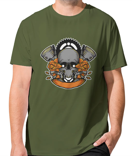 Мъжка тениска Цветно лято череп - TShirtArtShop.com