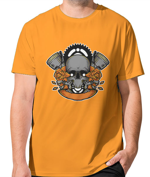 Мъжка тениска Цветно лято череп - TShirtArtShop.com